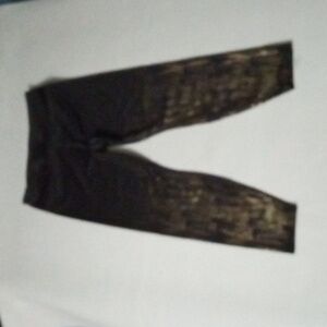 JoyLab  Leggings size L Brown Gold Preowned